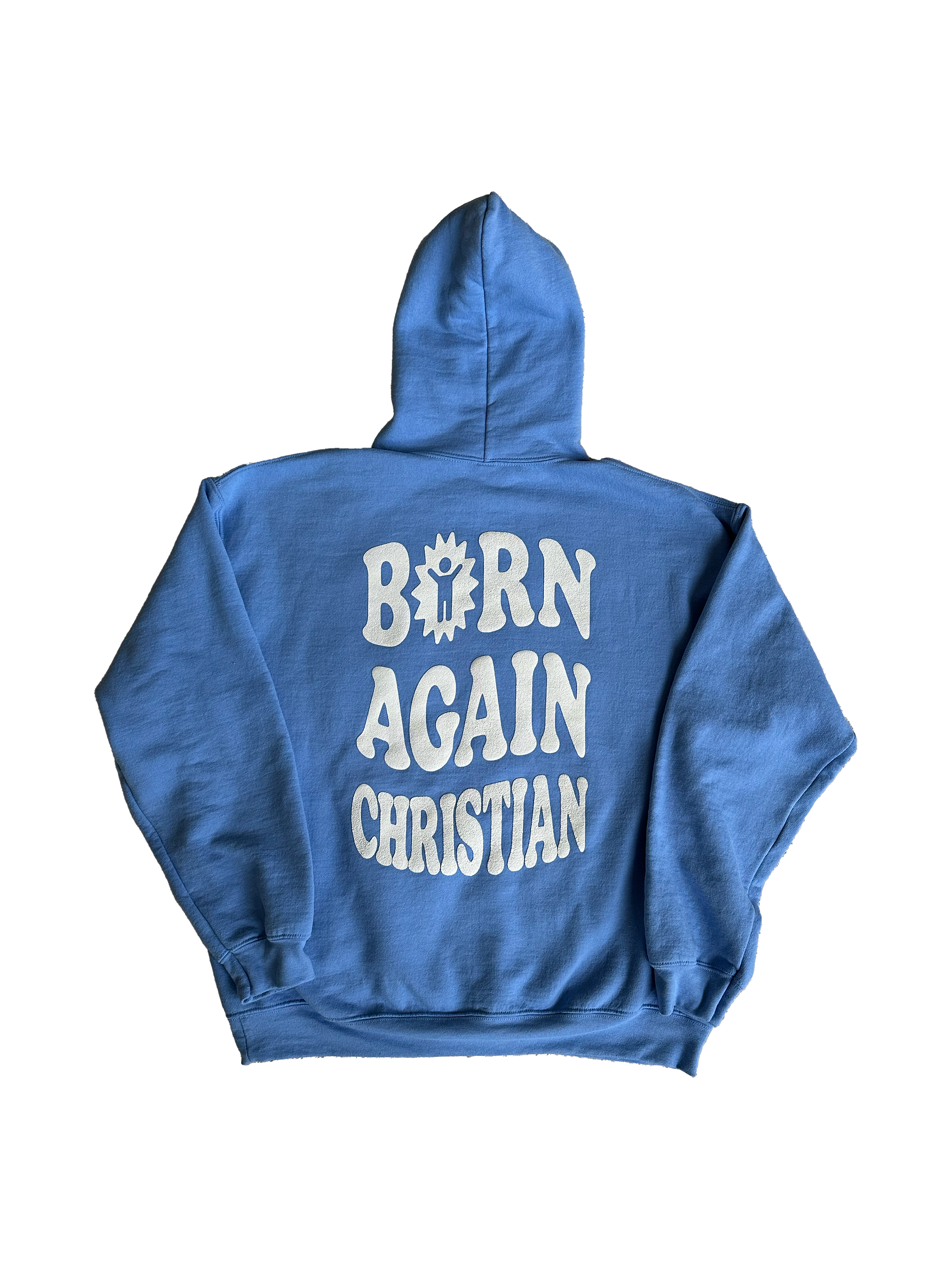 PUFF PRINT BORN AGAIN HOODIE - HM