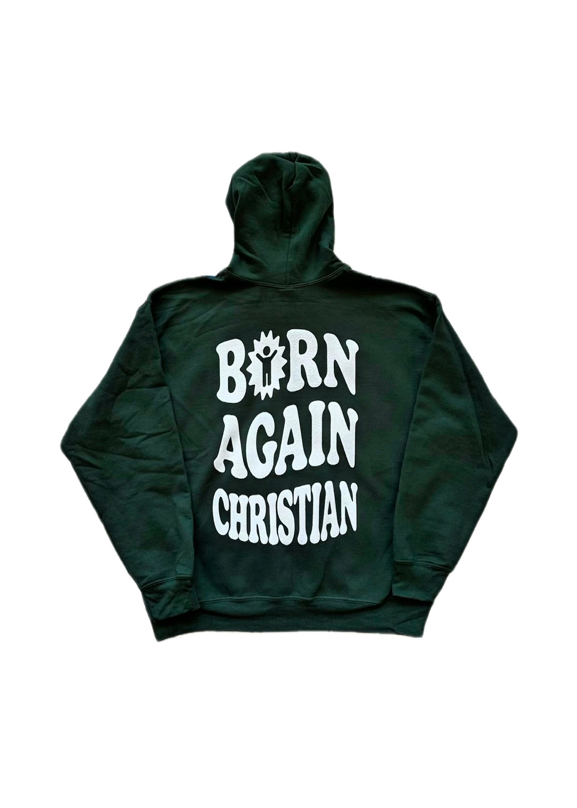 BORN AGAIN HOODIE (Male / Puff Print)