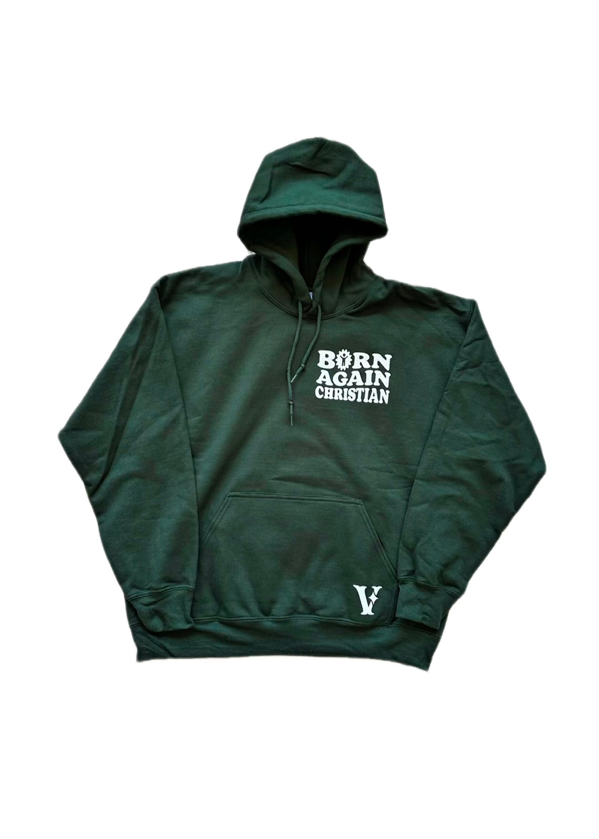 BORN AGAIN HOODIE (Male / Puff Print)