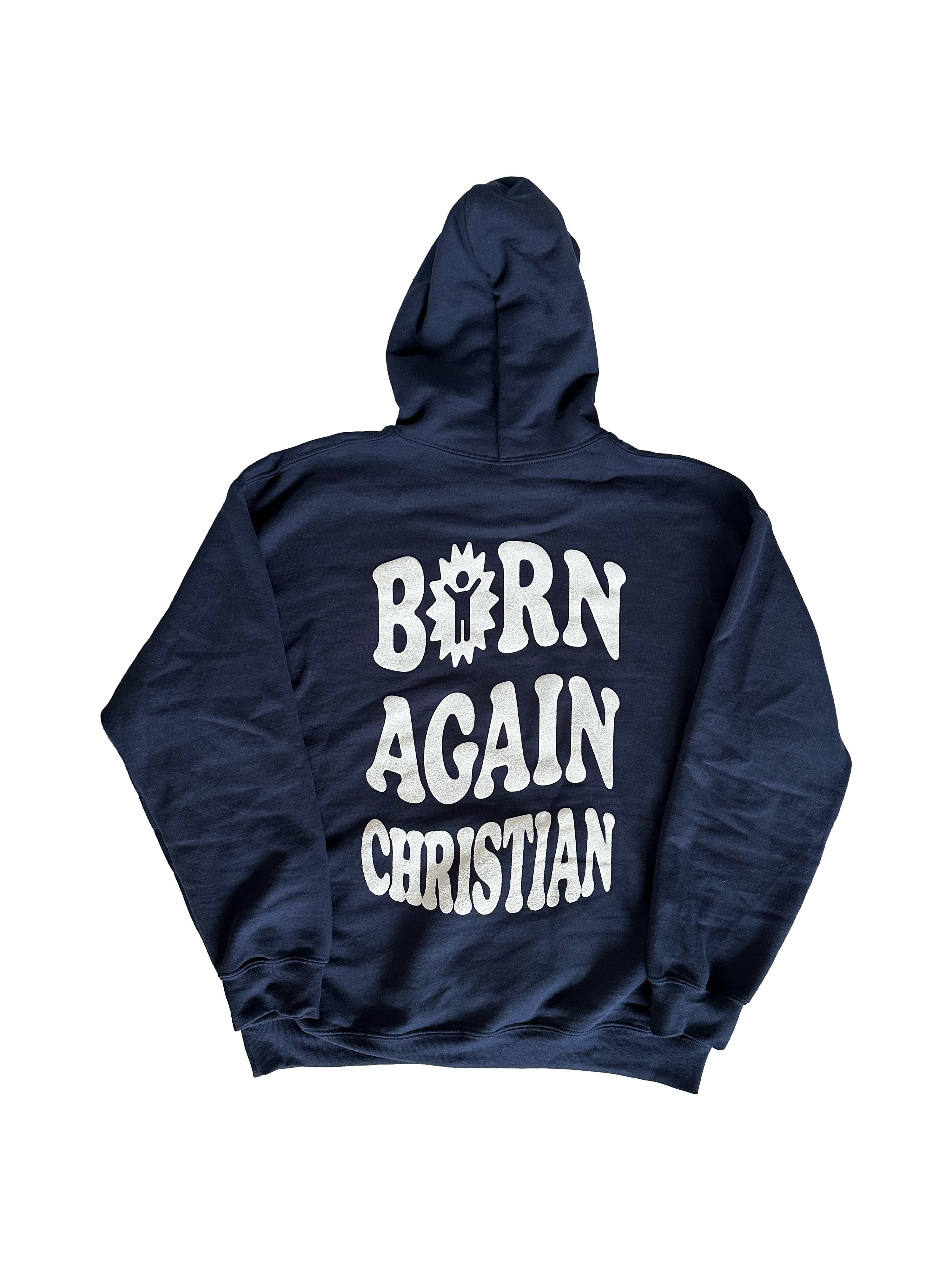 PUFF PRINT BORN AGAIN HOODIE - HM