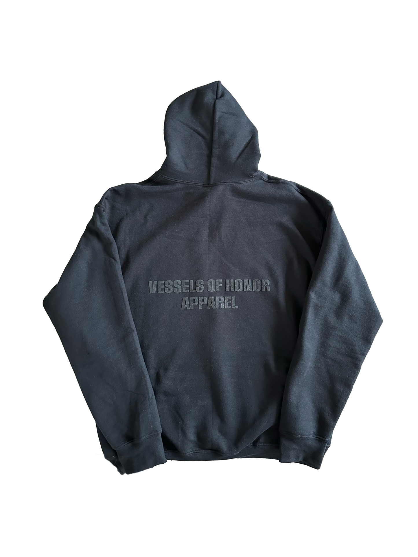 VOH HOODIE (Black On Black / Puff Print)