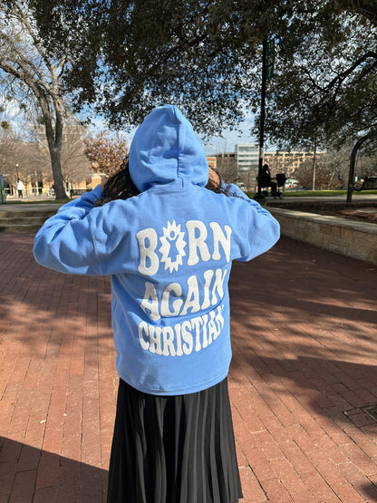 BORN AGAIN HOODIE (Female / Puff Print)