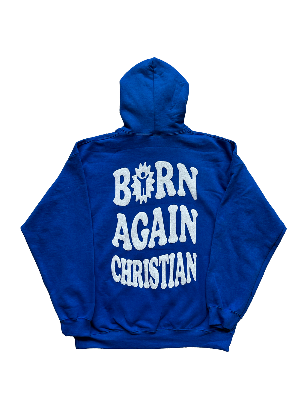 PUFF PRINT BORN AGAIN HOODIE - HM