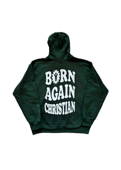 BORN AGAIN HOODIE (Male / Puff Print)