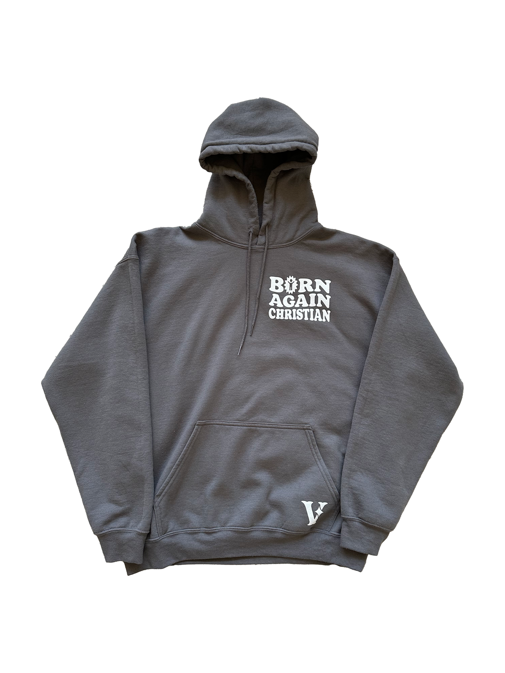 PUFF PRINT BORN AGAIN HOODIE - HM