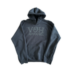 Puff Print VOH Hoodie (Black On Black) - HM